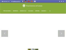 Tablet Screenshot of flaxcouncil.ca
